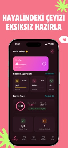 Çeyiz Listesi | Eşinle Planla iPhone screenshot