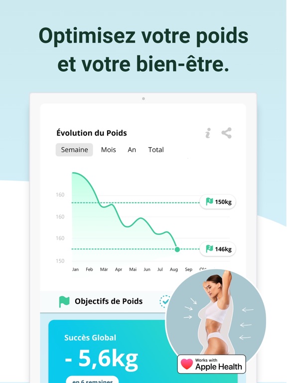 Screenshot #4 pour aktiBMI: Suivi IMC et Poids