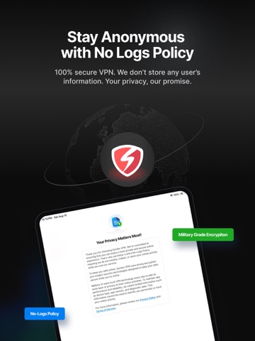 Symlex VPN: Fast & Secure VPN iPad screenshot