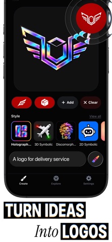 Logoly: AI Logo Generator iPhone screenshot