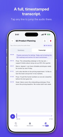 Meeting Transcriber: AI Notes Screenshot 3 of 5