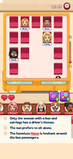 Seat Puzzle - Arrange It screenshot 1
