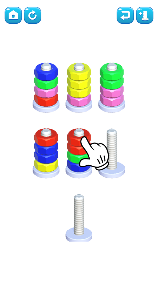 #3. Nuts Sort: Nuts & Bolts Puzzle (iOS) Podle: COMMANDOO JOINT STOCK COMPANY