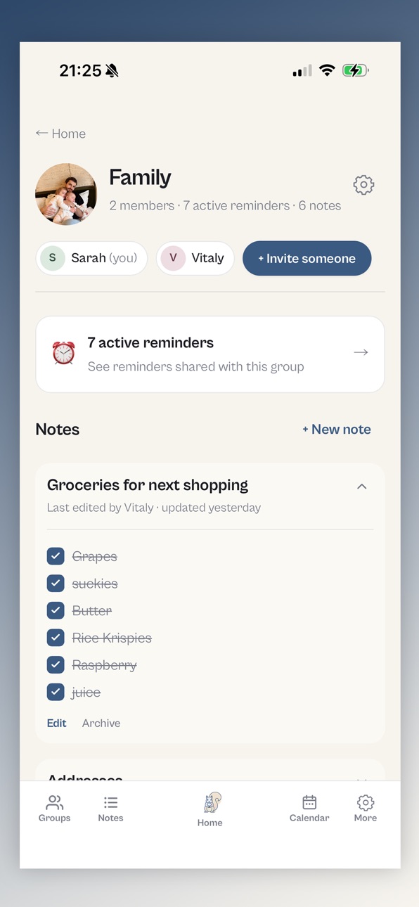 iPhone screenshot