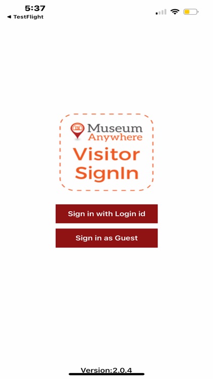 Visitor SignIn