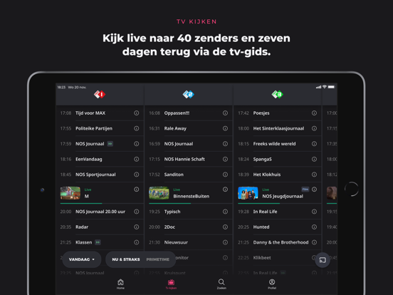 NLZIET | Online tv-kijken iPad app afbeelding 4