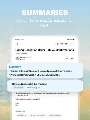 FiloMail - AI Email & Todo iPad screenshot