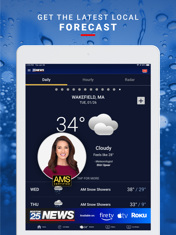 Boston 25 News | Live TV Video iPad screenshot 5 - News app