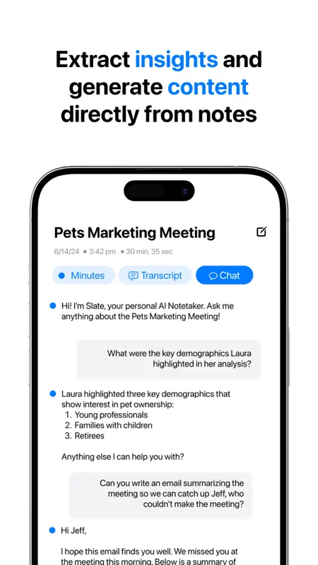Minutes: AI Meeting Note Taker screenshot 2 of 5