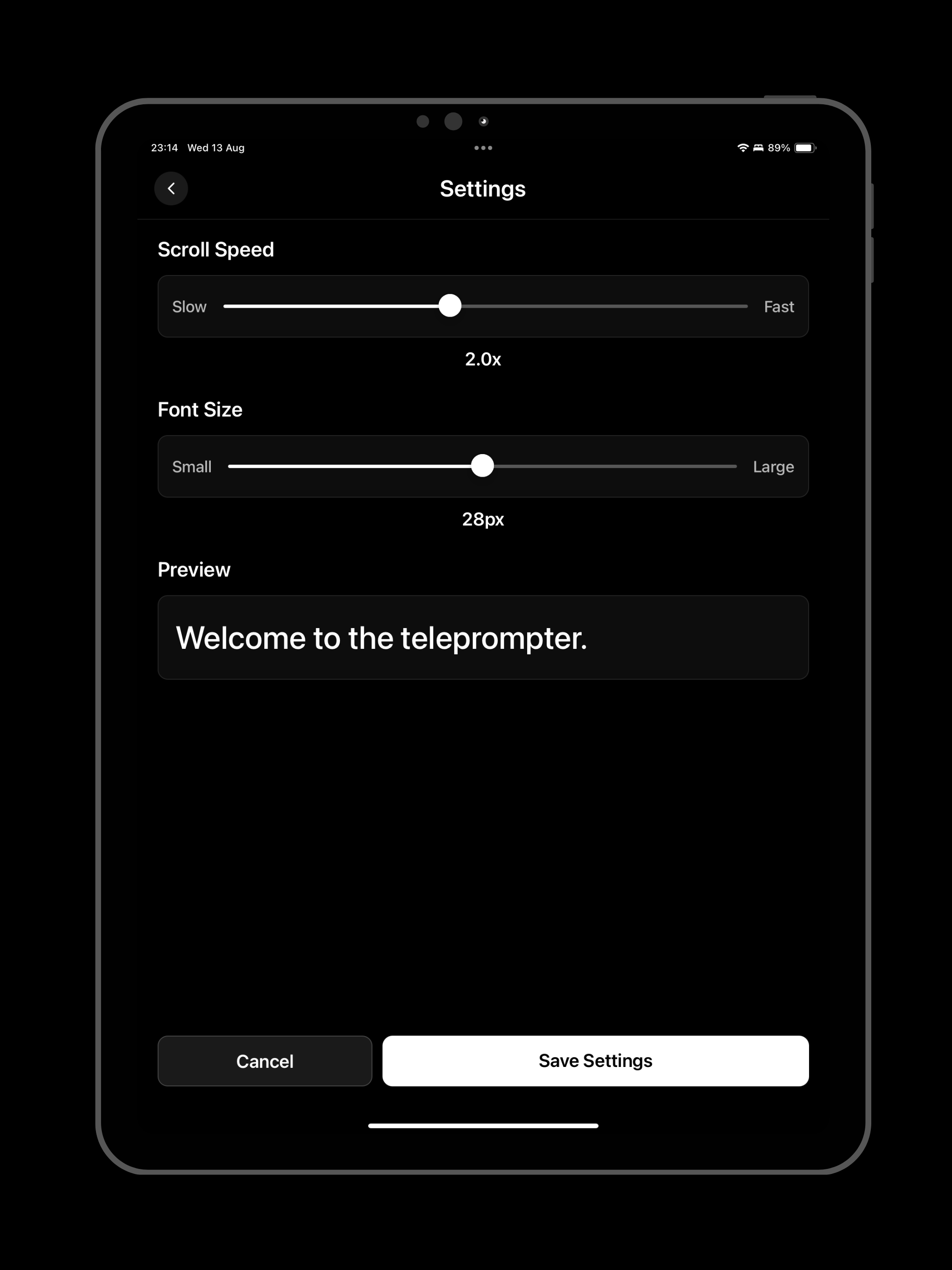 Teleprompter 1