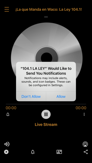 104.1 LA LEY iPhone screenshot 1 - Entertainment app