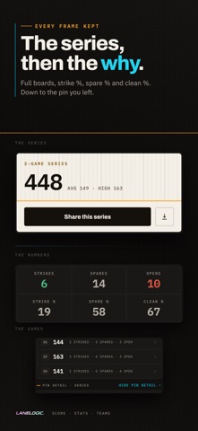 LaneLogic Bowling Score Keeper Screenshot 2 of 10
