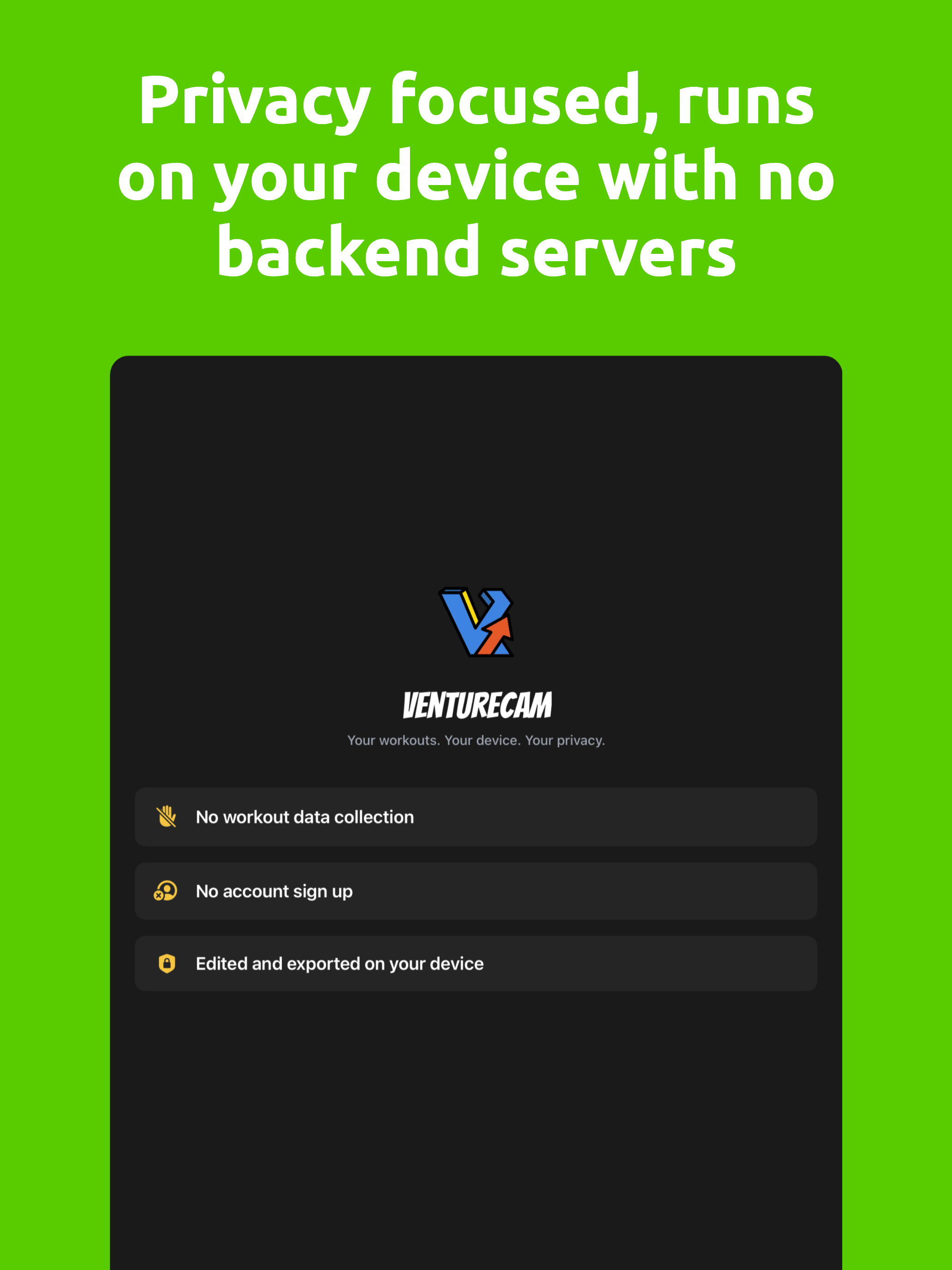 VentureCam: 3D Workout Replays