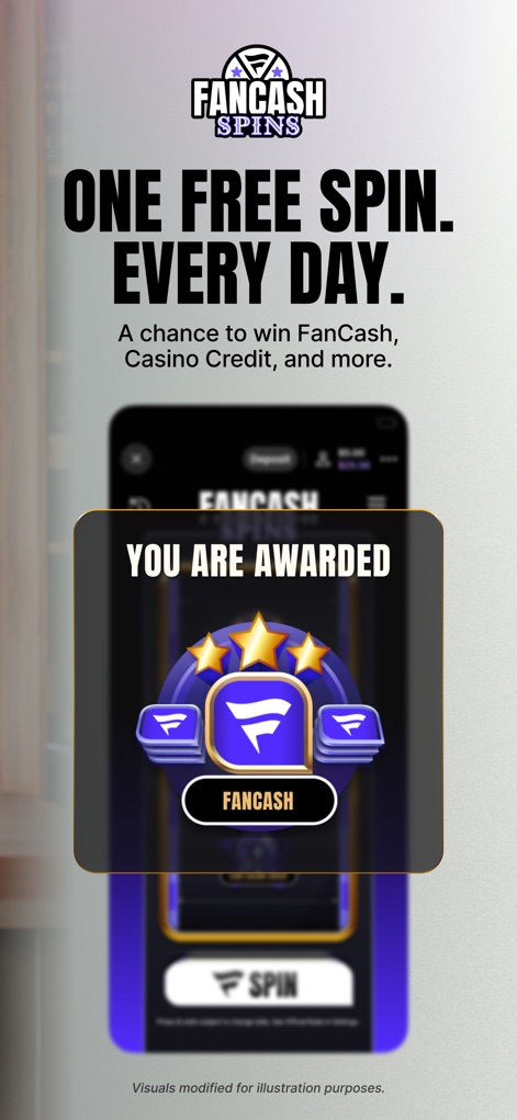 Fanatics Casino - Real Money - ユーザーは毎日1回の無料スピンを楽しむことができ、ポップアップ表示される「FANCASH獲得」の報酬システムを通じて、追加のゲーム内クレジットやボーナスを獲得する機会を得られます。