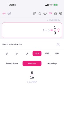 Fraction Calculator & Solver iPhone screenshot