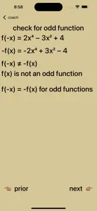 Even and Odd Polynomials screenshot #5 for iPhone