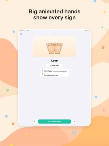 Sign Language ASL for Kids iPad screenshot