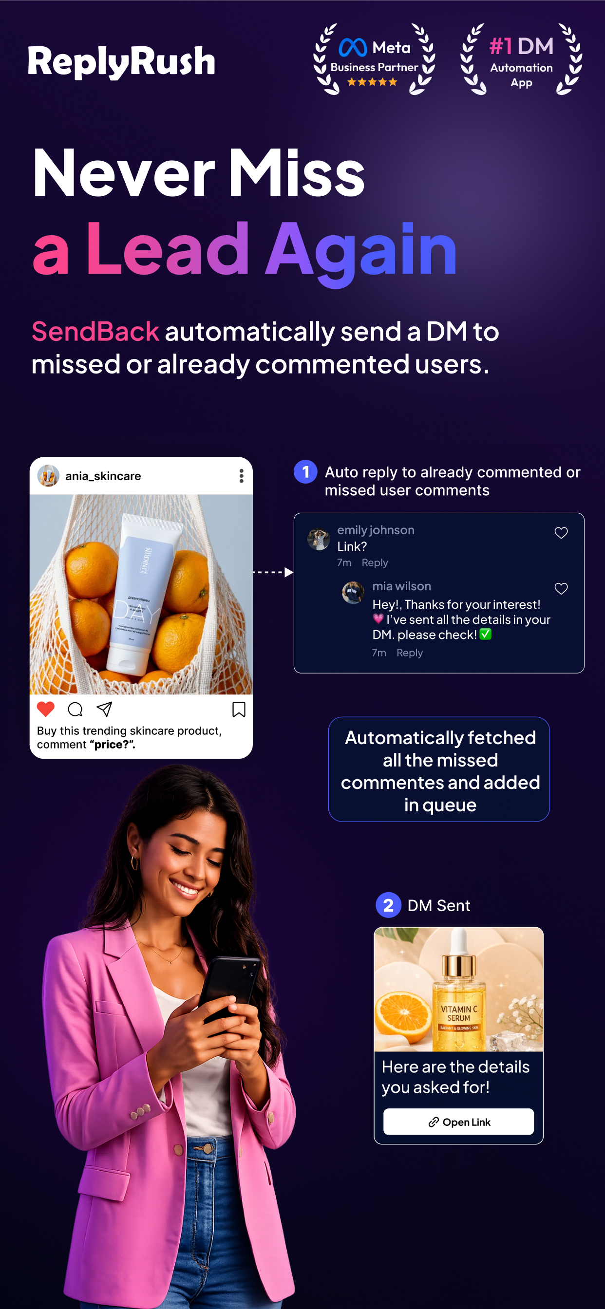 ReplyRush – DM Automation