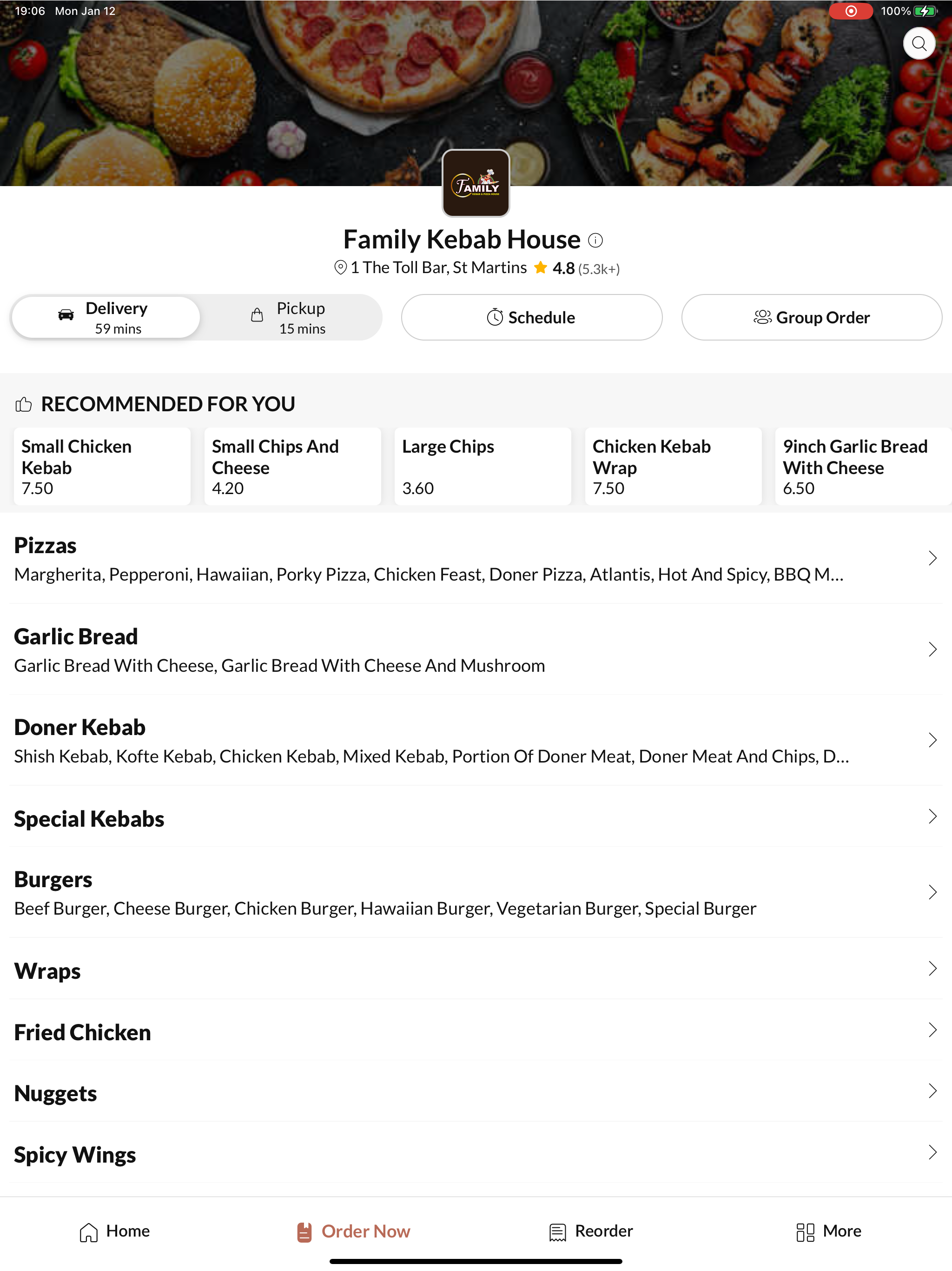 Family Kebab House St Martins