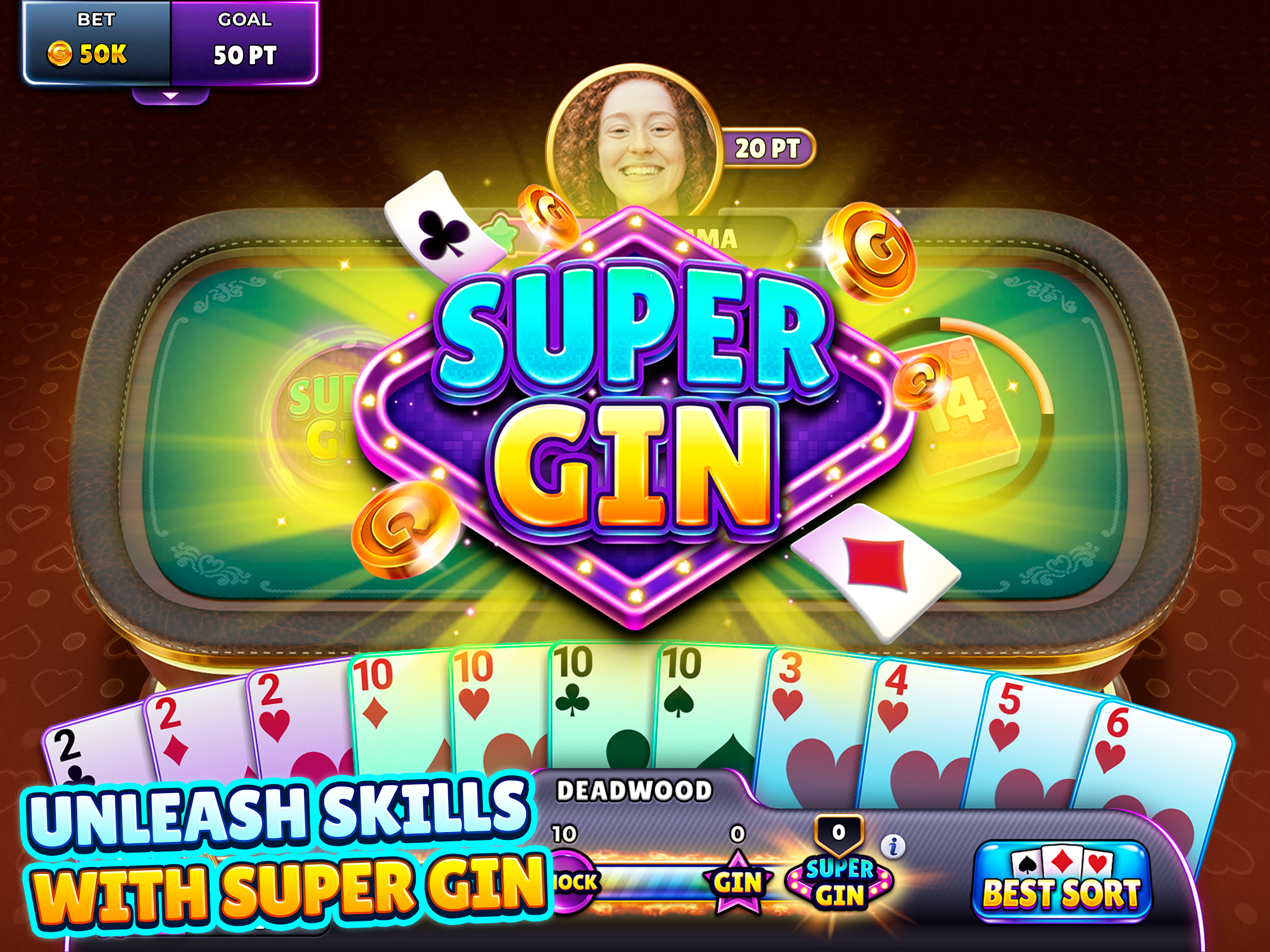 Gin Rummy Super: Fun Card Game