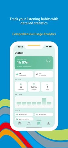 Wonder Voice - Text To Speak iPhone screenshot