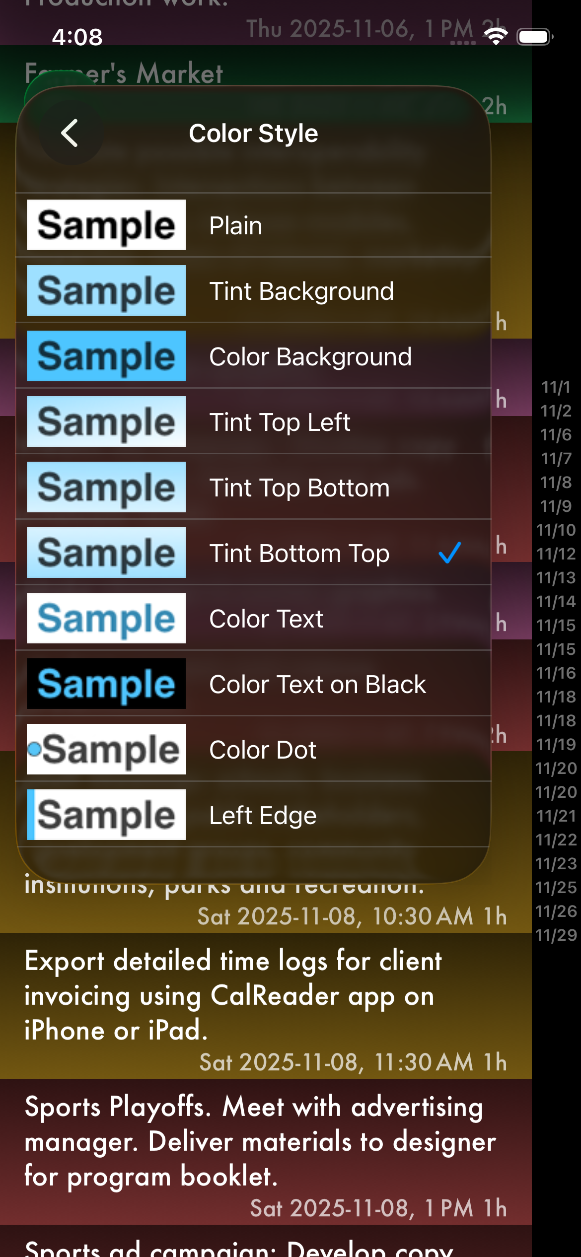 CalReader - Calender logs screenshot 4