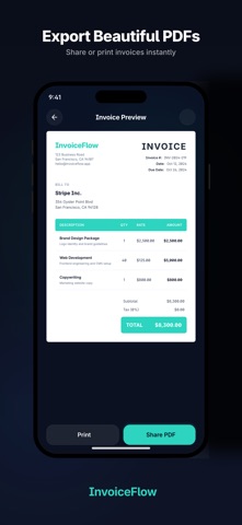 InvoiceFlow - Invoice Maker Screenshot 2 of 4