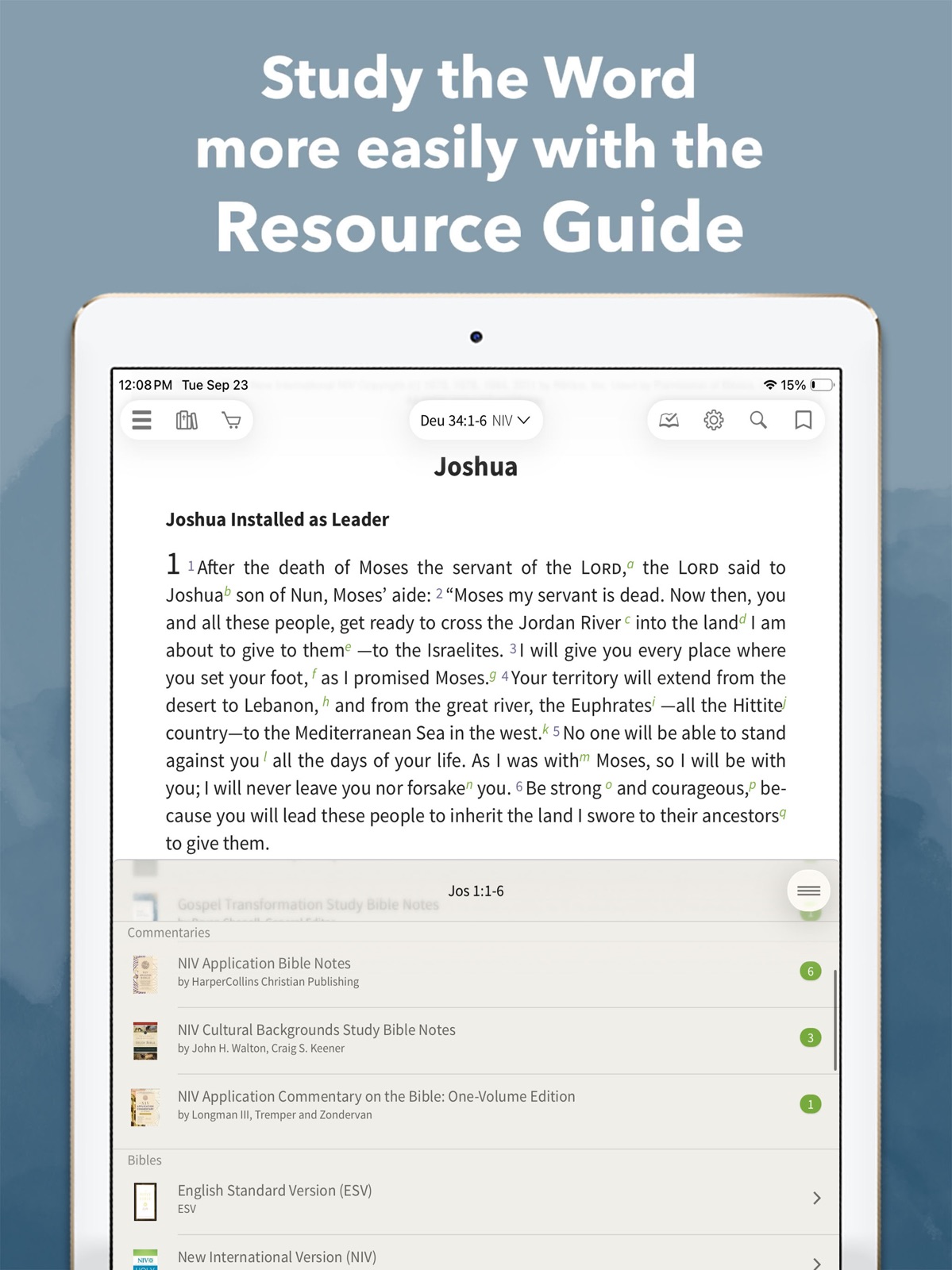 NIV Bible App + ipad screenshot 4