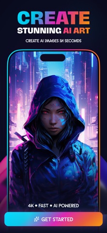 NeonGlow AI Art Generator screenshot