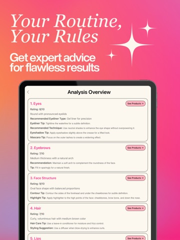 GlamX - Your Glow Up Guide iPad screenshot