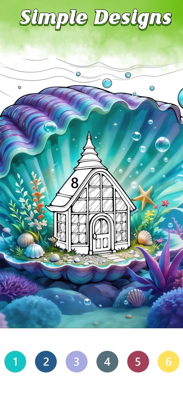 Whimsical House Coloring Book screenshot 6