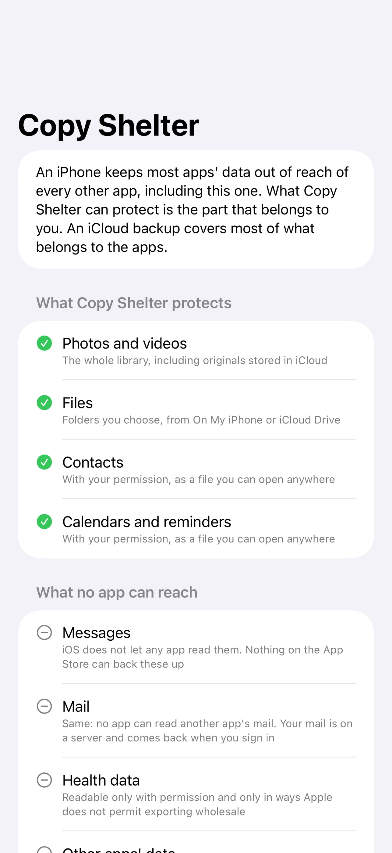 Screenshot 2 of Copy Shelter: Backup & Restore