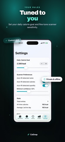 CalSnap AI: Calorie Tracker Screenshot 5 of 5