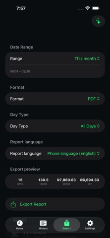 HoursTracker :ShiftInk Screenshot 3 of 4
