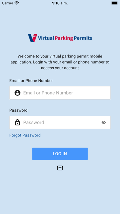 Virtual Parking Permits Screenshot