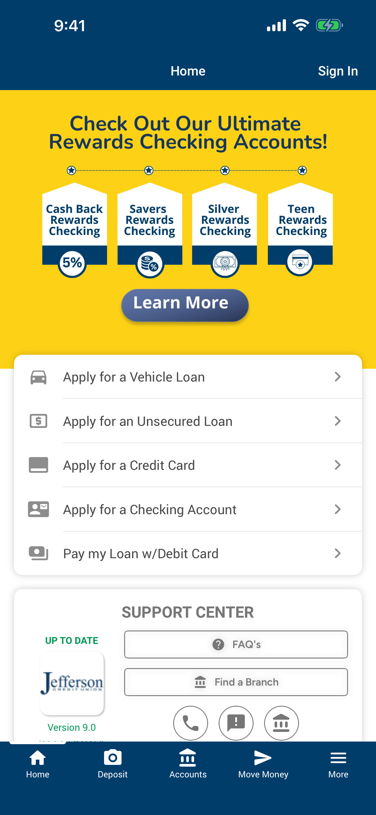 Jefferson Credit Union screenshot 2