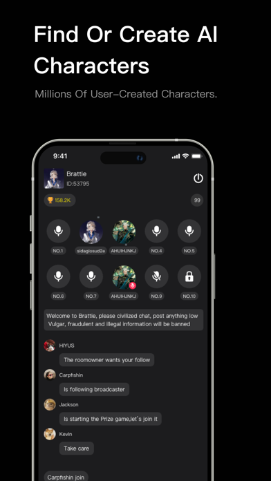 Roleplex: AI Generated & Chat Screenshot