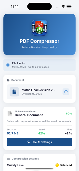 PDFCompressor.Shrink PDF Screenshot 2 of 5