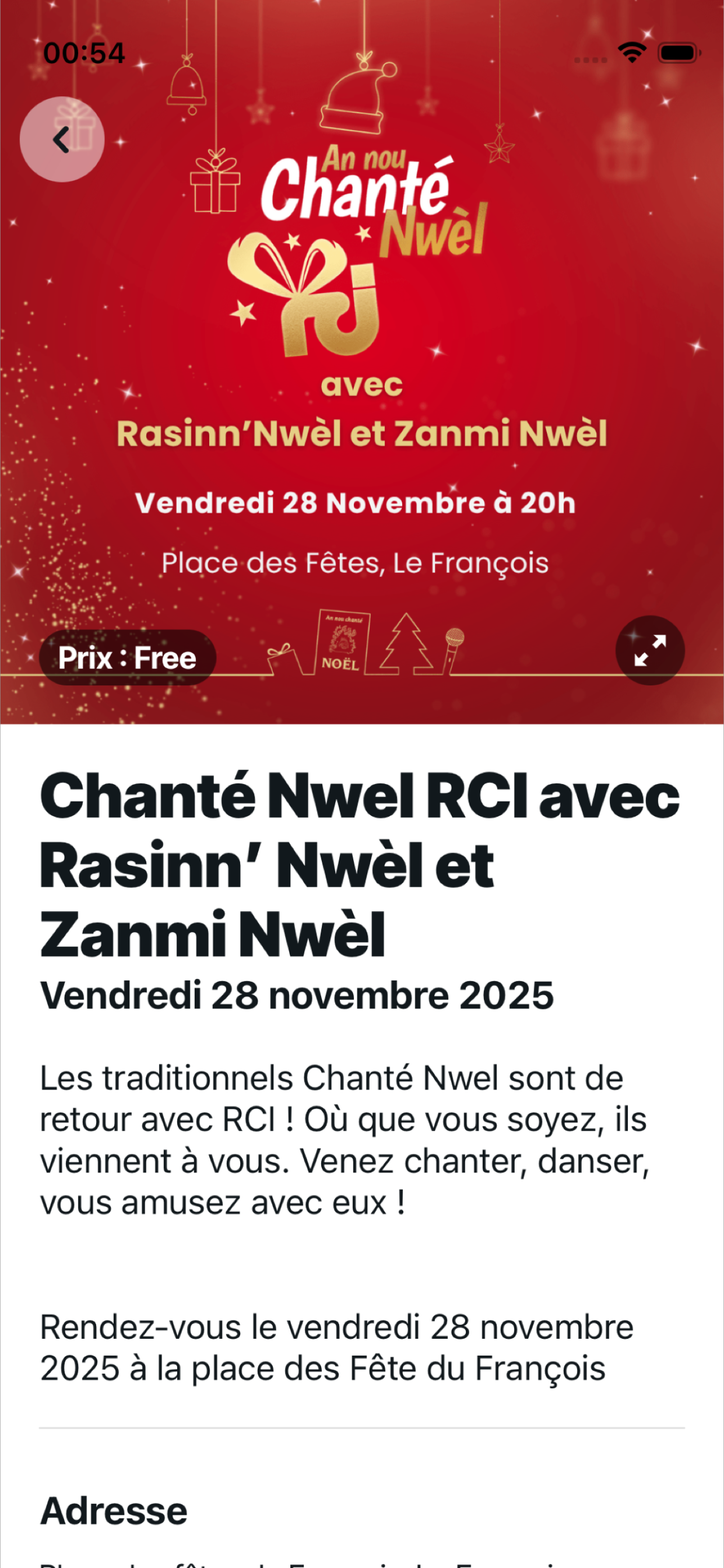 Chanté Nwèl RCI