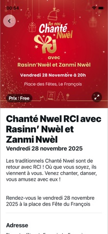Chanté Nwèl RCI screenshot