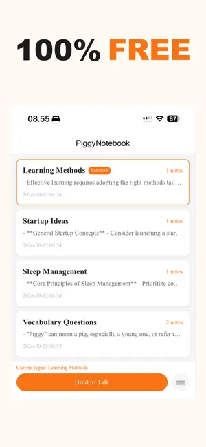 PiggyNotebook screenshot 1