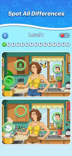 Скриншот Differences - Find & Spot All на iPhone 1