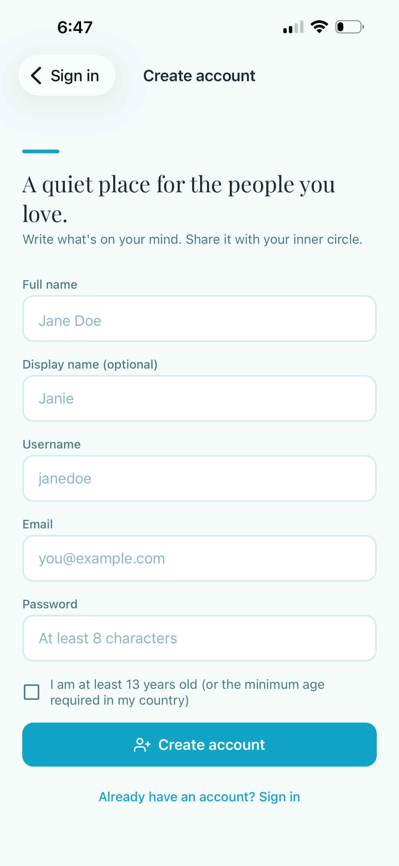 KinLetter