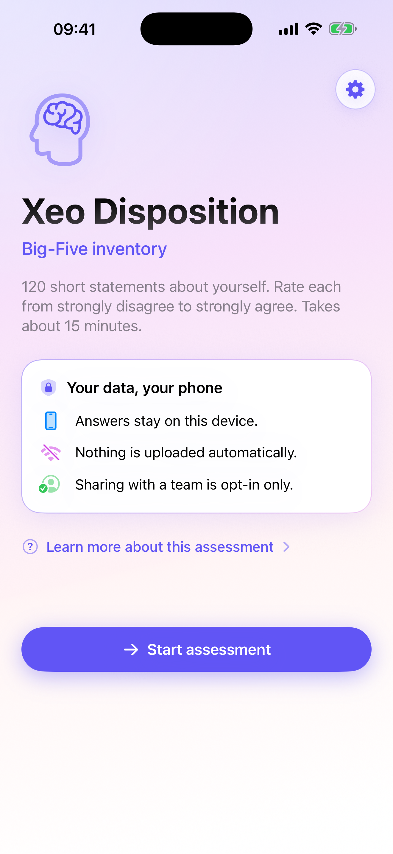 Xeo Disposition: Big Five screenshot 4