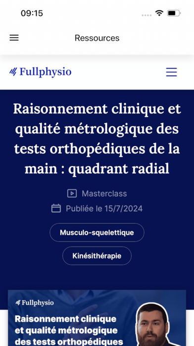 Fullphysio app screenshot 3