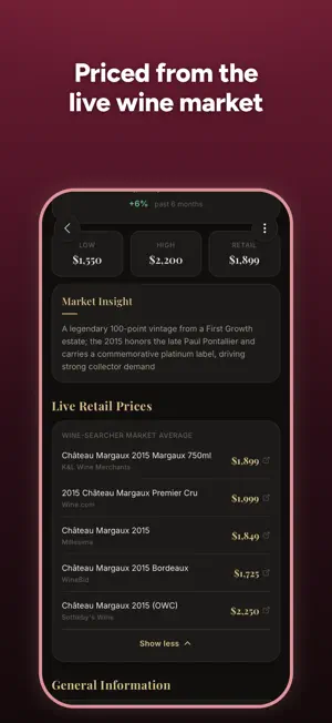 Vinor: Wine Scanner & Value screenshot 3