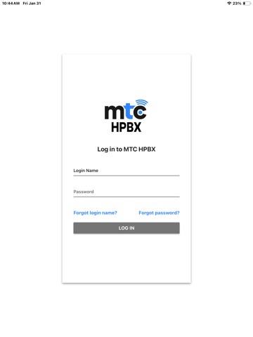 MTC HPBX iPad screenshot