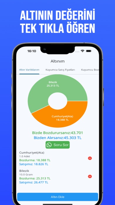 Altınım - Altın Fiyat Takibi Screenshot