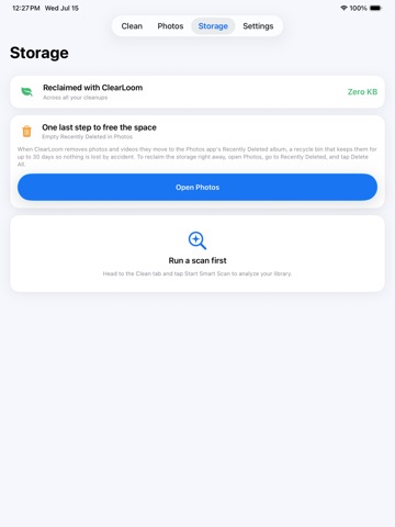 ClearLoom: Photo Cleaner iPad screenshot