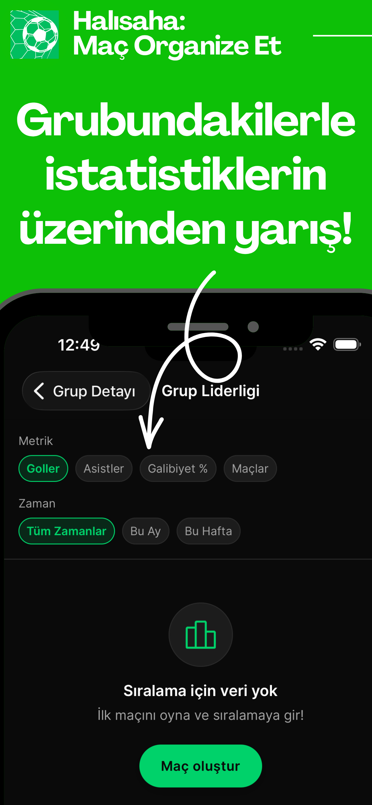 Halısaha: Maç Organize Et